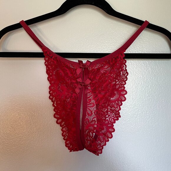 NEW 2X Red Lacy Lingerie - Picture 1 of 4